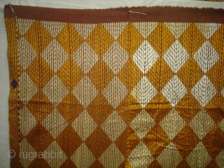 Phulkari From West(Pakistan)Punjab. India.known As Chawal(Rice)Buti Bagh,With Rare influence of Patang Design in Chawal Buti(DSC03975 New).                 