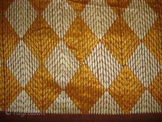 Phulkari From West(Pakistan)Punjab. India.known As Chawal(Rice)Buti Bagh,With Rare influence of Patang Design in Chawal Buti(DSC03975 New).                 