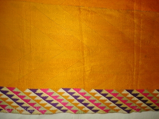 Phulkari From West(Pakistan)Punjab. India.known As Vari-Da-Bagh ,With Rare influence of two Different Design of Panch Rangi Side Borders(DSC04761 New).              