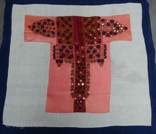 Embroidered Blouse-Front(Gaj)From Nindo Shehr,Sindh Provision of Pakistan. India.silk lined with cotton,silk embroidery with mirrors(DSC02086 New).                  