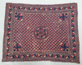 Ceremonial Textile for the Haj People from Bengal. India. Bought by South East Asian People when they went for Haj.This are also Bought in Aden,Mecca or sea ports on the way to Mecca.Silk  ...