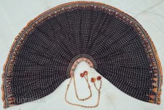 Ghaghra(Skirt)From Shekhawati District of Rajasthan. India. This is the Precious woolen Skirts of Young Girl of Bishnoi Group in the Shekhwati District. Its size is L-80cm Round is 680cm(20210213_143933).    
