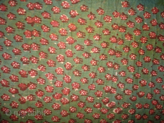 Early Block Print(Cotton Khadi)From Rajasthan,India.Its size is 82cm X 6.50 Meters(DSC08490).                      