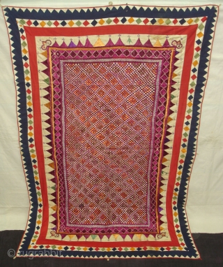 Kathipa Dharaniya Wall Hanging From Bhavnagar District of Gujarat India.This were Traditionally used mainly by Royal Darbar family of Bhavnagar Gujarat India.C.1900.Its size is 135cmx205cm(DSC00448 New).       