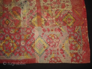 Kanbiri Quilted Embroidery Piece ,From Thatta Pakistan.Cotton on Cotton Quilted Stich.This Kanbiri Stich were used by the syeds or they were presented to spiritual guides(Pirs) and mentorsby their proteges as tributes,but now  ...