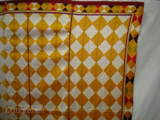 Phulkari(Bagh)From West(Pakistan)Punjab. India.Fine Work with Panchrangi Border Design,Floss silk on hand spun cotton ground cloth(DSC03531 New).                 