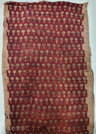 Early Block Print Yardage,(Natural Dyes on cotton) From Bagru, Rajasthan. India.C.1900. Its size is 41cmX305cm (20200215_141518).                 