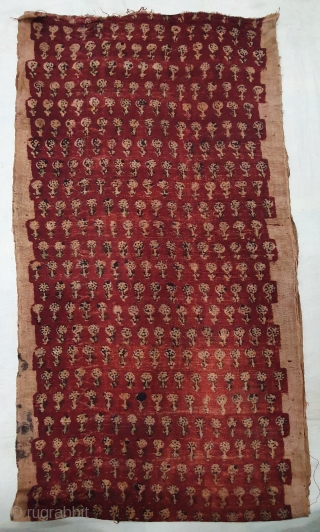 Early Block Print Yardage,(Natural Dyes on cotton) From Bagru, Rajasthan. India.C.1900. Its size is 41cmX305cm (20200215_141518).                 
