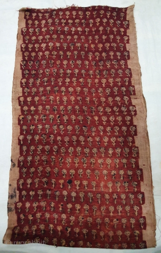 Early Block Print Yardage,(Natural Dyes on cotton) From Bagru, Rajasthan. India.C.1900. Its size is 41cmX305cm (20200215_141518).                 