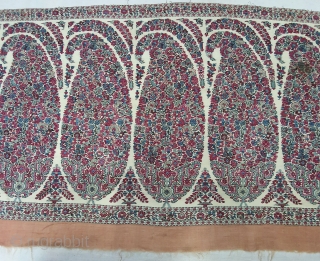 Palledar Fragment of Kani Jamawar, From Kashmir, India. C.1820-1840. Its Size is 39cmx140cm (20200215_143505).                   