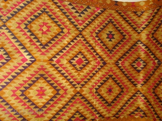 Phulkari From West(Pakistan) Punjab.India.known As Panchrangi Bagh very Rare influence of Shisha Design,Very rare kind of Bagh(DSC01490 New).               