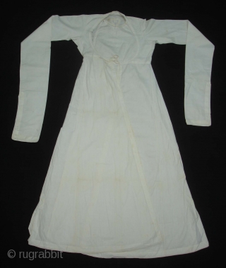 Angarkha(Coat)fine Muslin Cotton with Applied work,From Surat ,Gujarat. India.C.1900.Worn by Royal Vohra Muslims Family Of Gujarat(DSC04527 New).                