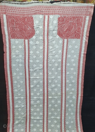 Paanch Paari (FiveBorder) Finest Muslin Cotton Saree,With Double Pallu,From Dhaka District of Bangladesh. Eastern India.India.Jamdani was originally known as Dhakai named after the city of Dhaka, Jamdani is Persian deriving name from  ...