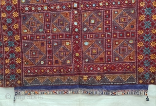 Odhani Bishnoi Shawl From Shekhawati District of Rajasthan, India. Odhani Look Like Tie and Dye,But Embroidered one by one on the cotton Khadder (Village Khadi)cloth with natural colours,From the Villages of Shekhawati  ...