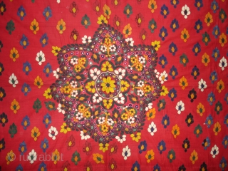 Wedding Odhani,Embroidered on Cotton,From Kutch Gujarat. India.Its size is 160cmX185cm(DSC00117 New).                      