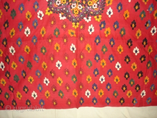 Wedding Odhani,Embroidered on Cotton,From Kutch Gujarat. India.Its size is 160cmX185cm(DSC00117 New).                      