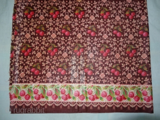 Manchester Print, Roller Print(Cotton)Yardage From Manchester England,Made for Indian Market, India,Its size is 85cmX280cm (DSC01984 New).                 