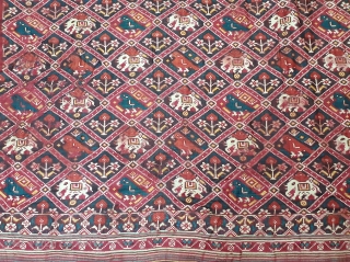 Nari Kunj Patola Saree, Silk Double Ikat, Probably Patan Gujarat. India.This Patola uses one of the rarest designs, known as Nari Kunj Patola. This Patola is showing the Popat Kunjar Bhat, Hathi  ...