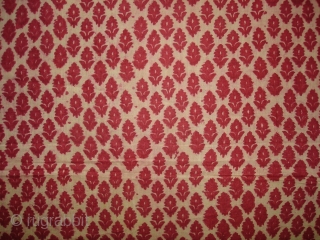 Floral Block Printed Cotton Patka(Head Cover)From Nakhatrana,District of Kutch,Gujarat,India.Its size is 70X440cm.Condition is very good.Its Rare piece of Patka(DSC08125 New).             