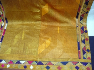 Phulkari From West(Pakistan)Punjab.India.known As Vari-Da-Bagh,Very Rare influence of Multi-colour Side border(DSC01065 New).                     