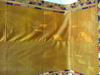 Phulkari From West(Pakistan)Punjab.India.known As Vari-Da-Bagh,Very Rare influence of Multi-colour Side border(DSC01065 New).                     