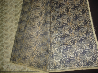 Zari Brocade(Real Zari)Than(Yardage)From Jamnagar Gujarat. India.This were traditionally used mainly by Rajput family of Saurashtra Gujarat. India.C.1900.Its size is 81cmX520cm(DSC04145 New).            