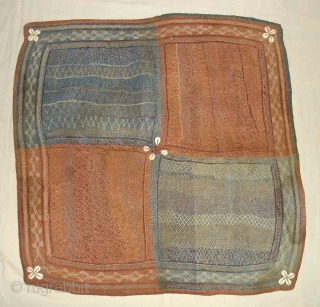 Ceremonial Banjara Baby Jolna From Madhiya Pradesh.India.Known As Jolna. Finely quilted Banjara Jolna. C.1900. Its Size is 76cmX76cm(DSC04684 New).              