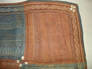 Ceremonial Banjara Baby Jolna From Madhiya Pradesh.India.Known As Jolna. Finely quilted Banjara Jolna. C.1900. Its Size is 76cmX76cm(DSC04684 New).              