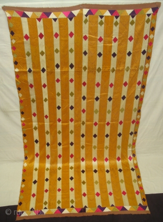 Phulkari From West(Pakistan)Punjab. India. With Rare influence of Multi-Colour Patang Design(DSC07091 New).                     