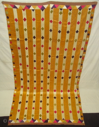 Phulkari From West(Pakistan)Punjab. India. With Rare influence of Multi-Colour Patang Design(DSC07091 New).                     