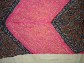Odhani Cotton, Tie-Dyed Rajasthan, Perhaps Jodhpur Distric, India ,Its size is 100cmX210.Contion is very Good(DSC08585 New).                 