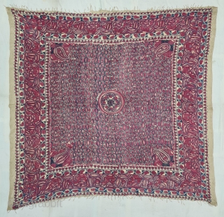 Hajji Ceremonial Rumal , This Textile for the Hajj People, Made in Bengal. India. Bought by South East Asian People when they went for Hajj.This are also Bought in Aden, Mecca or sea  ...