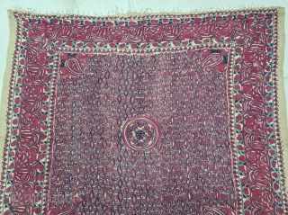 Hajji Ceremonial Rumal , This Textile for the Hajj People, Made in Bengal. India. Bought by South East Asian People when they went for Hajj.This are also Bought in Aden, Mecca or sea  ...