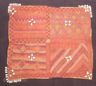 Banjara Darani(Quilted Mat)From Madhiya Pradesh India.Its size is 68cmX76cm(DSC01347 New).                       