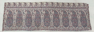 Palledar Fragment of Kani Jamawar, From Kashmir, India. c.1820-1840. Its Size is 45cmx130cm (20200404_152341).
                   