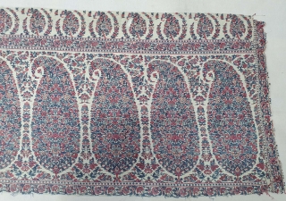 Palledar Fragment of Kani Jamawar, From Kashmir, India. c.1820-1840. Its Size is 45cmx130cm (20200404_152341).
                   