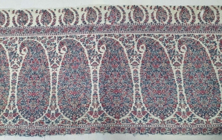 Palledar Fragment of Kani Jamawar, From Kashmir, India. c.1820-1840. Its Size is 45cmx130cm (20200404_152341).
                   