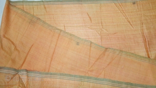 Mashru warp Ikat fine Lahariya wave design on the Silk, from Deccan region of south India. C.1900. Its size is 85cmX395cm (20200215_142515).           