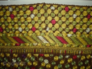 Chamba Phulkari From Hill Area of Himachal Pradesh. India. Known as Chamba Phulkari. C.1900 (DSC04842 New).                 