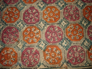 Saudagiri Block Print(Cotton Khadi)From Gujarat,India.Its size is 105cmx165cm(DSC00137 New).                        