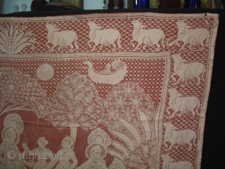 Pichwai of Cotton Lace net,of Maha Raas From Germany,Made for Indian Market C.1900.Its size is 138cmX160cm(DSC01913 New).                