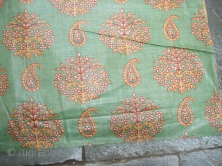 Roller Print Yardage From Kutch Gujarat.It is made in Manchester,England For Indian Market.Its size is 58cmX1440cm(DSC02615 New).                