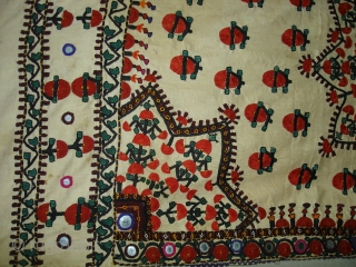 Abochhini Bridal Shawl From Tharparkar Region of Sindh Pakistan.C.1900.Its size is 136cmX210cm.very Rare Abochhini(DSC05144 New).                  