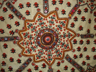 Abochhini Bridal Shawl From Tharparkar Region of Sindh Pakistan.C.1900.Its size is 136cmX210cm.very Rare Abochhini(DSC05144 New).                  