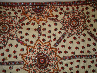 Abochhini Bridal Shawl From Tharparkar Region of Sindh Pakistan.C.1900.Its size is 136cmX210cm.very Rare Abochhini(DSC05144 New).                  