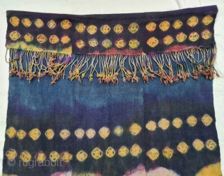 Thigma Tie and Dye,Zanskar Bokh Shawl From Tribal Area of Zanskar Ladakh India. It’s Pure Indigo Blue colour has been used and made by yaks Wool. Worn by women. This Type of  ...