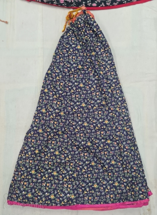 Six Different Manchester Print Ghaghra's  (Skirt) Printed On the Muslin Cotton, From Manchester England, For the Indian Market. India. 
Made to Order for the Jodhpur Distic of Rajasthan Area.

C.1850-1875. 

Its size  ...