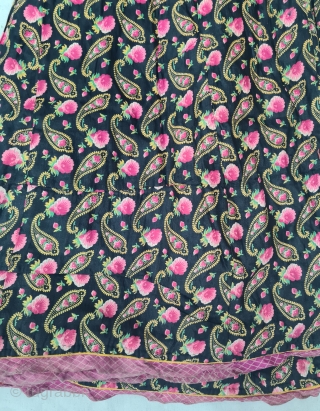 Six Different Manchester Print Ghaghra's  (Skirt) Printed On the Muslin Cotton, From Manchester England, For the Indian Market. India. 
Made to Order for the Jodhpur Distic of Rajasthan Area.

C.1850-1875. 

Its size  ...