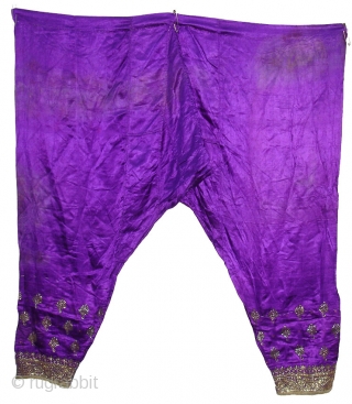 Trouser Satin Silk,Kalchock Zari Embroidery From Gujarat India(DSC08013 New).                        