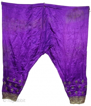 Trouser Satin Silk,Kalchock Zari Embroidery From Gujarat India(DSC08013 New).                        